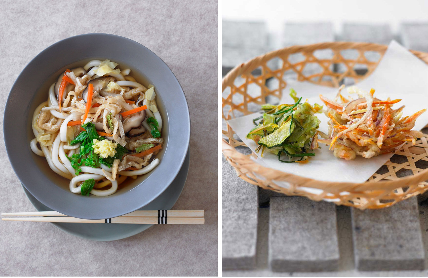 Kansha: Veg Udon + Tempura Pancakes